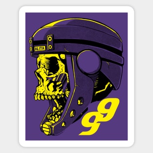 Motorball Skull 99 v2 Sticker